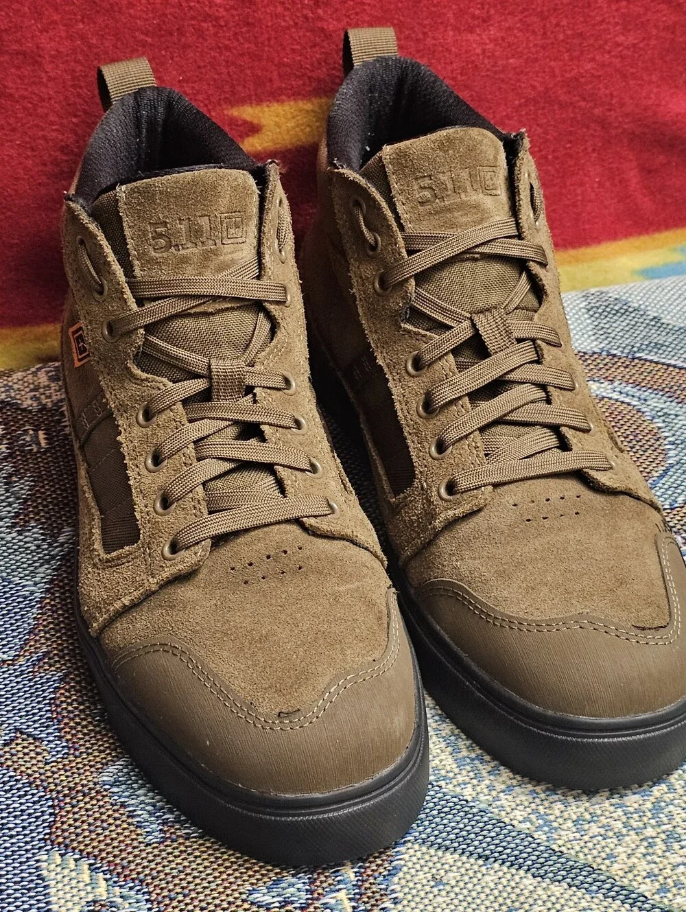 5.11 Tactical Norris Sneaker High Top Boots Mens Size 12 Brown Chukka Tactical